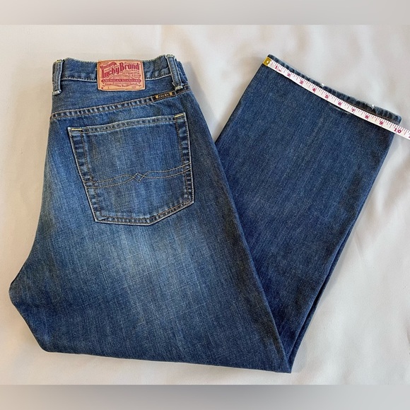 Lucky Brand Men's Jeans Size 36 Blue Short Inseam 29‎ Straight Leg Casual Denim - Picture 11 of 12